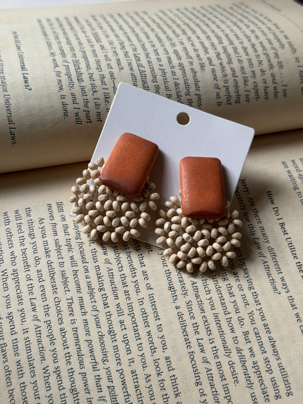 Coral earring