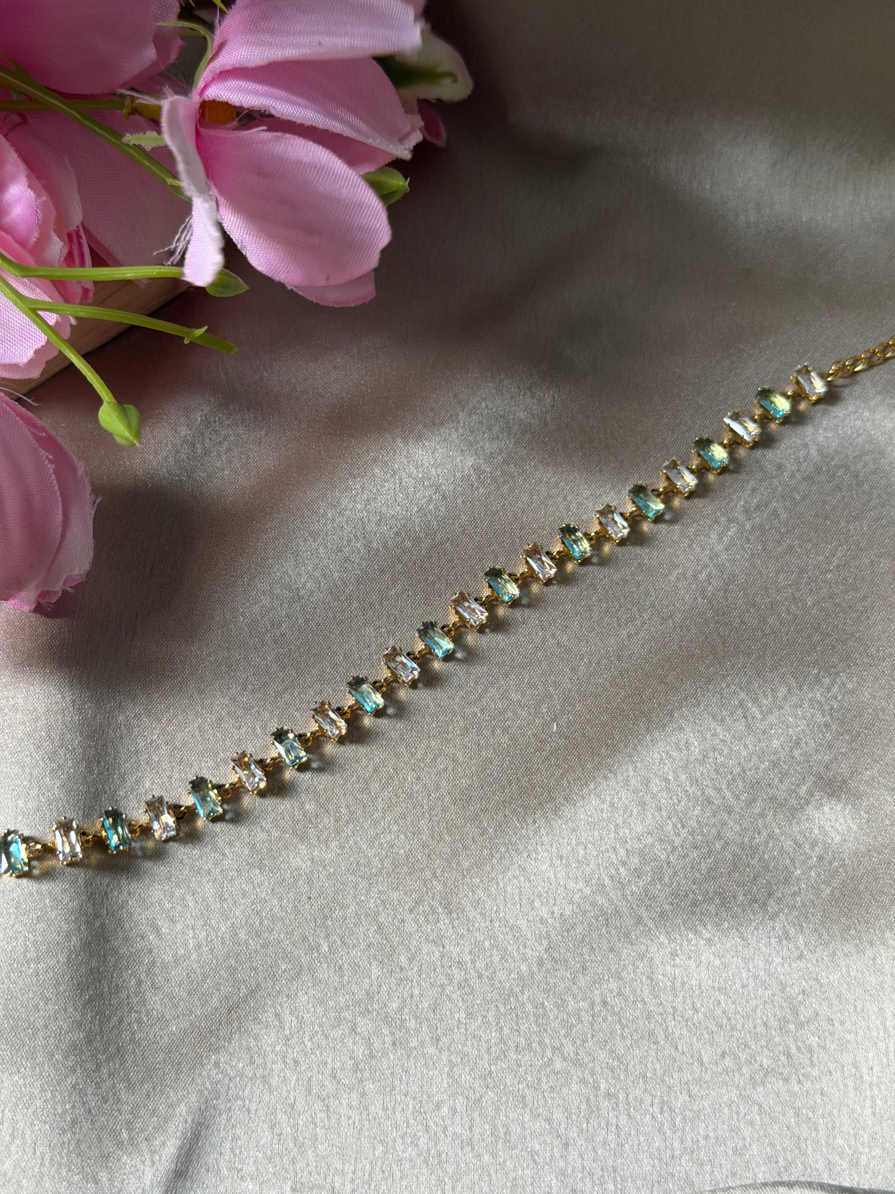 Green tennis bracelet