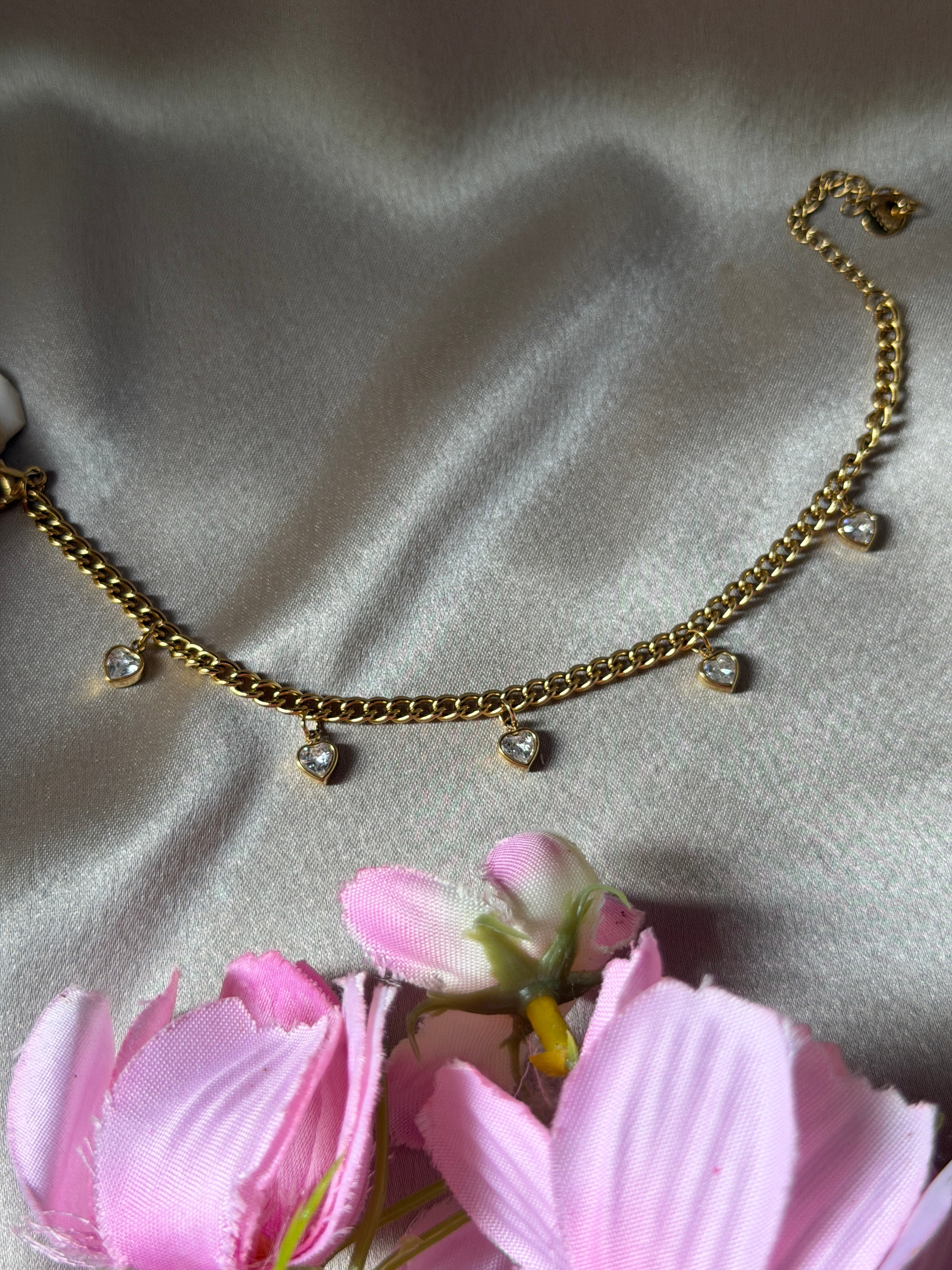 Charm stone bracelet