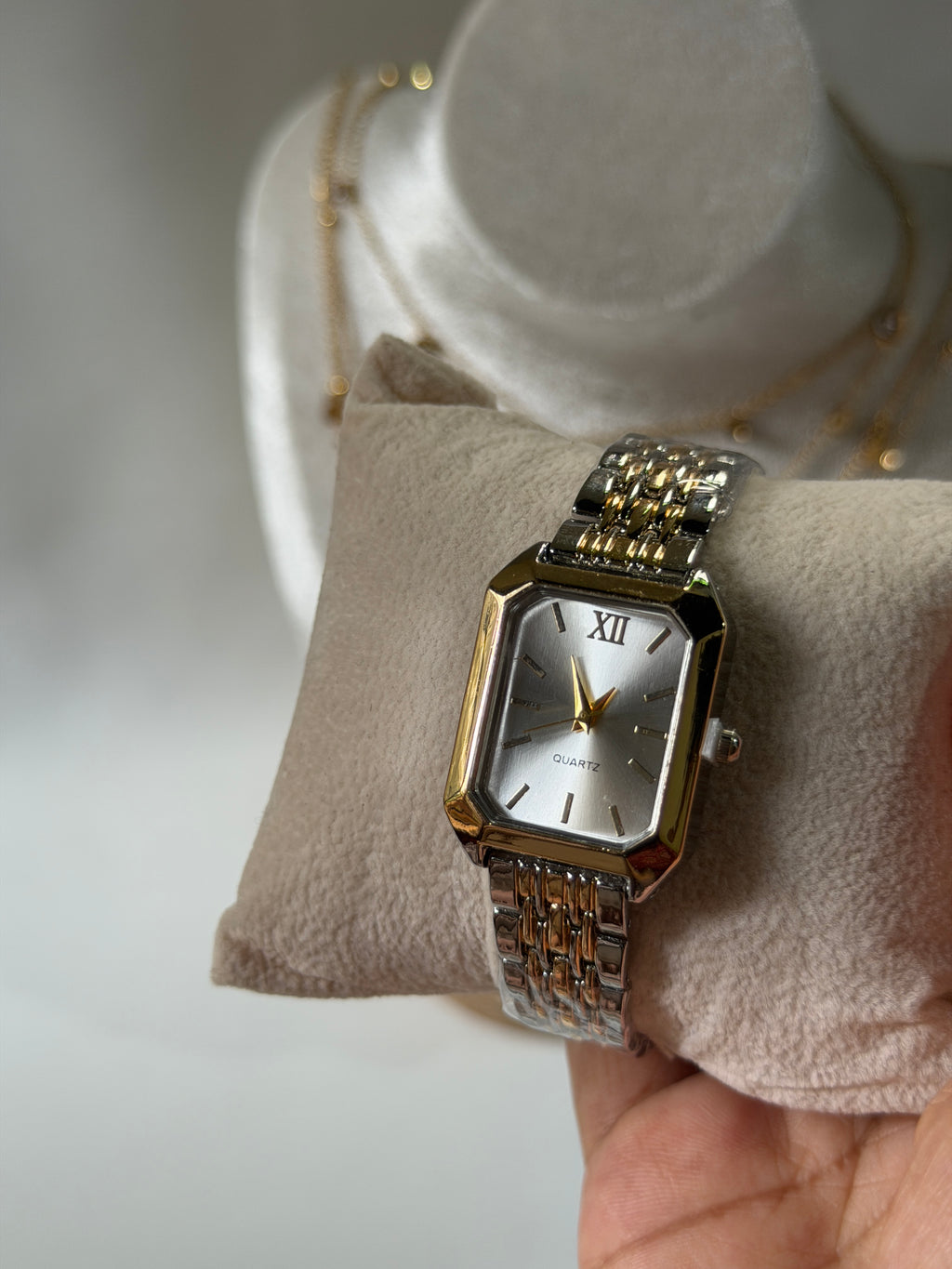Valenor silver and gold watch