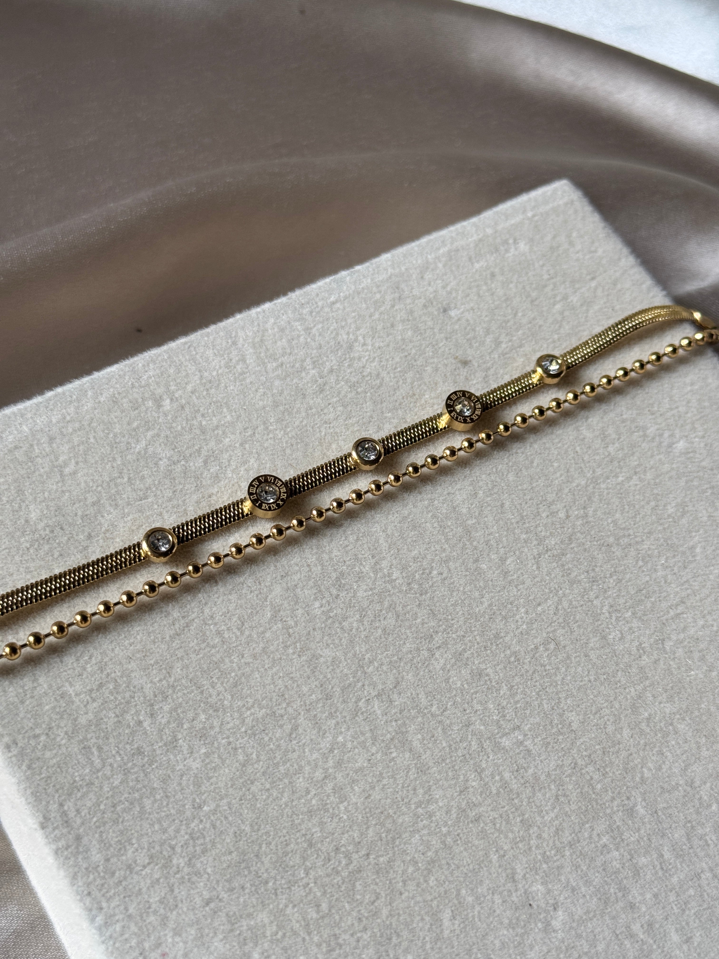 Double charm bracelet