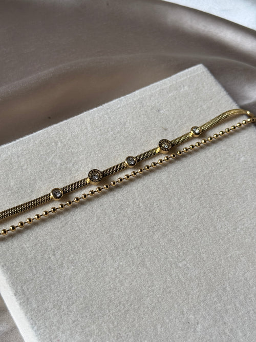 Double charm bracelet