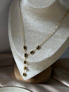 Black vertical necklace