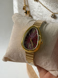 Cherry red vintage watch
