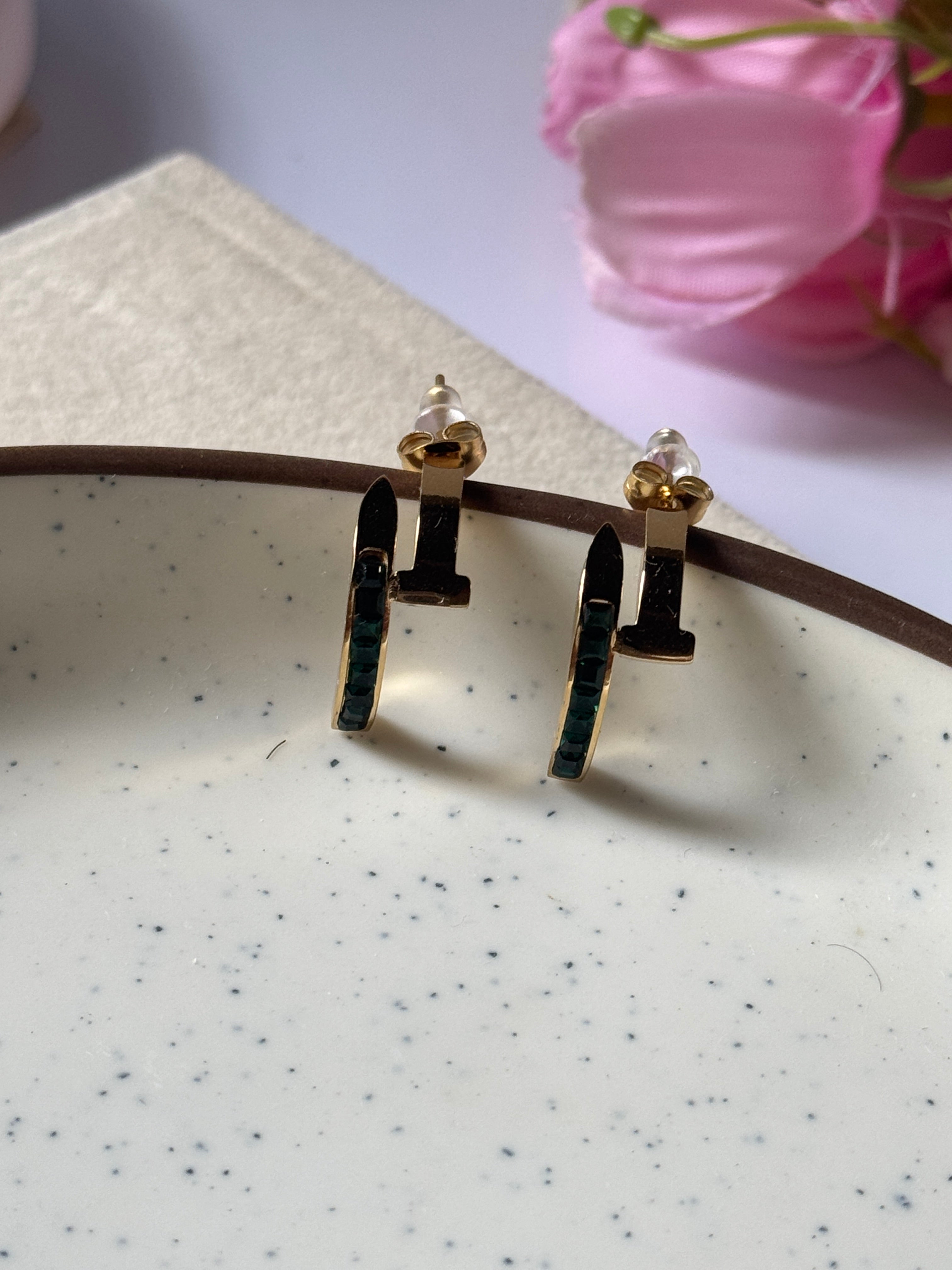 Luxe emerald earring
