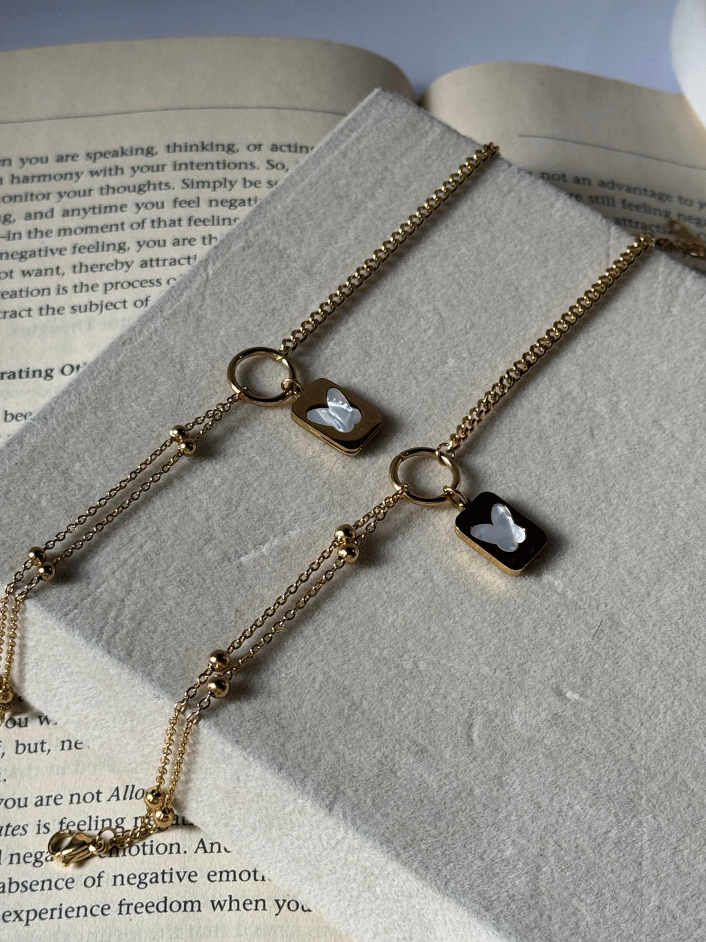 Locket chain anklet