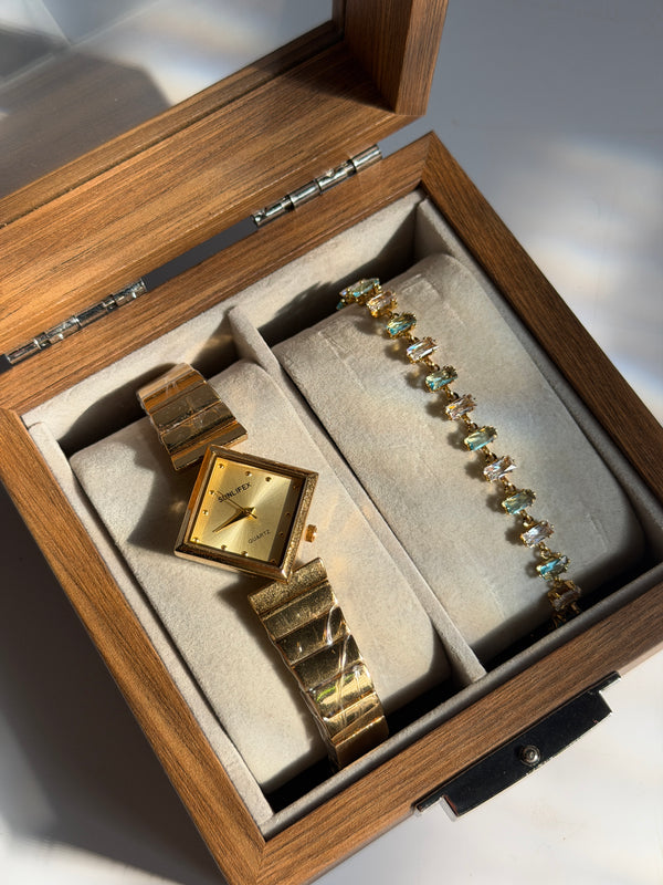 Watch and bracelets set