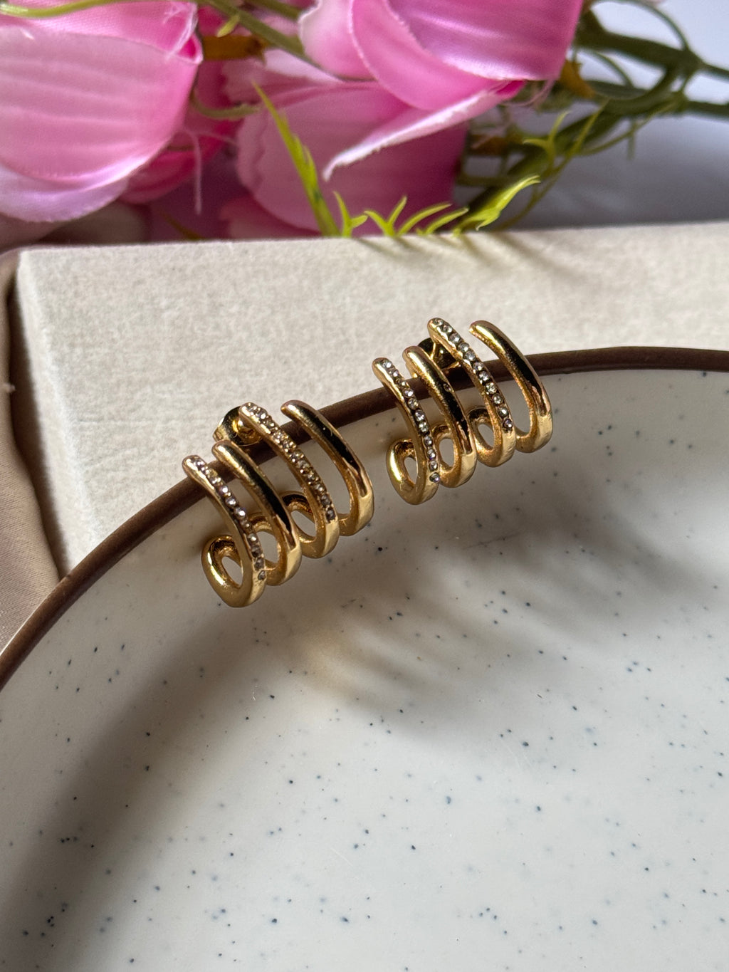 Frosted Loop Earring